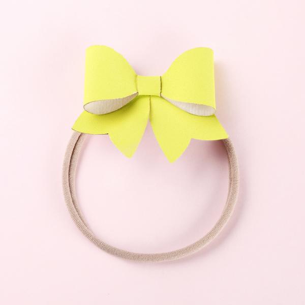 Bentita cu fundita Jeannot (Galben)